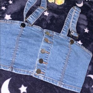 FASHION NOVA Cute Denim Crop Top